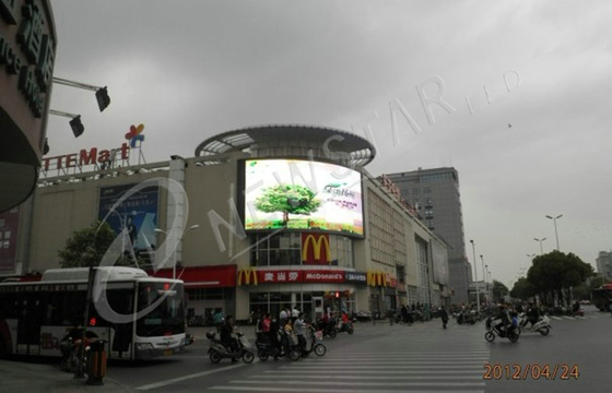 P12 1R1G1B Flexible Led Display Outdoor For Crossroad Advertising