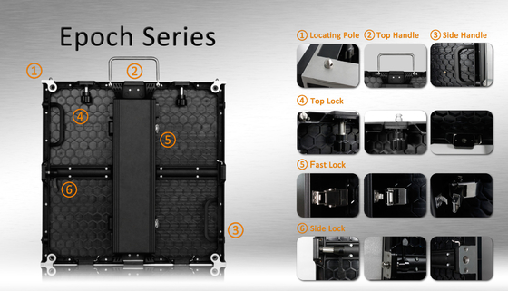 P6.25 Clear Waterproof Led Screen Outdoor With Die Casting Aluminum Frame