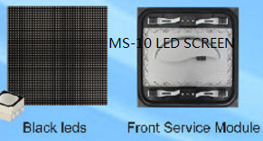 1R1G1B HD p10 outdoor full color Waterproof Led Screen panel with front service structure
