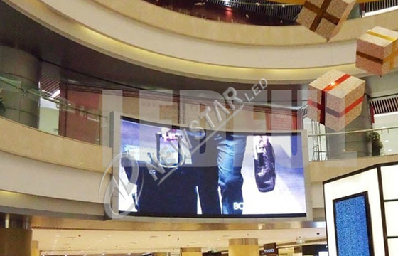 SMD3528 P10 Curved Led Screen , Club Indoor Full Color LED Display