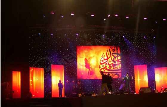 High Resolution P6 Stage Background LED Display Full Color , SMD3528