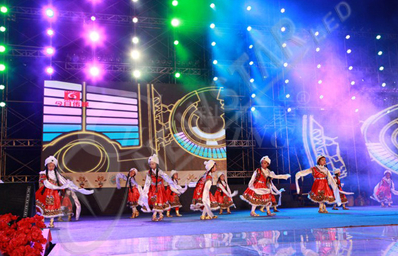 P15 Transparent LED Rental Screen Aluminum Curtain For Stage Show