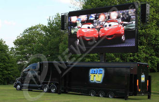 Static DIP P10 Truck Mounted LED Display Video for Events , High Brightness
