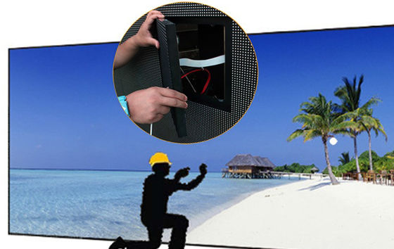 solutions intelligentes de taille adaptées aux besoins du client par affichage orienté vers le service avant extérieur d'intense luminosité de 6.67mm